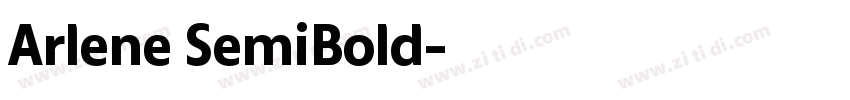 Arlene SemiBold字体转换 Arlene SemiBold字体转换